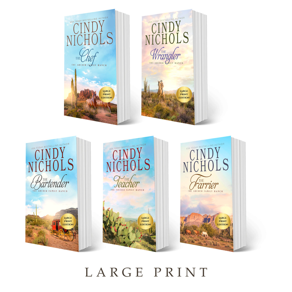 Archer Family Ranch, Books 1 - 5 (LARGE PRINT)