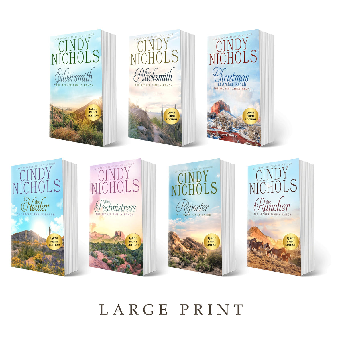 The Archer Family Ranch, Books 6 - 12 (LARGE PRINT)